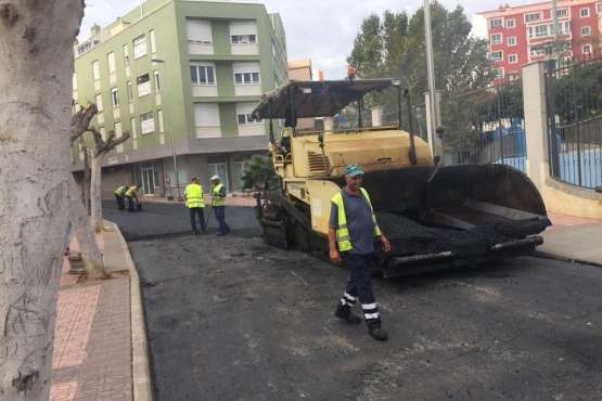 Últimas obras del plan de asfaltado del Fdcan en Telde (Foto TA)